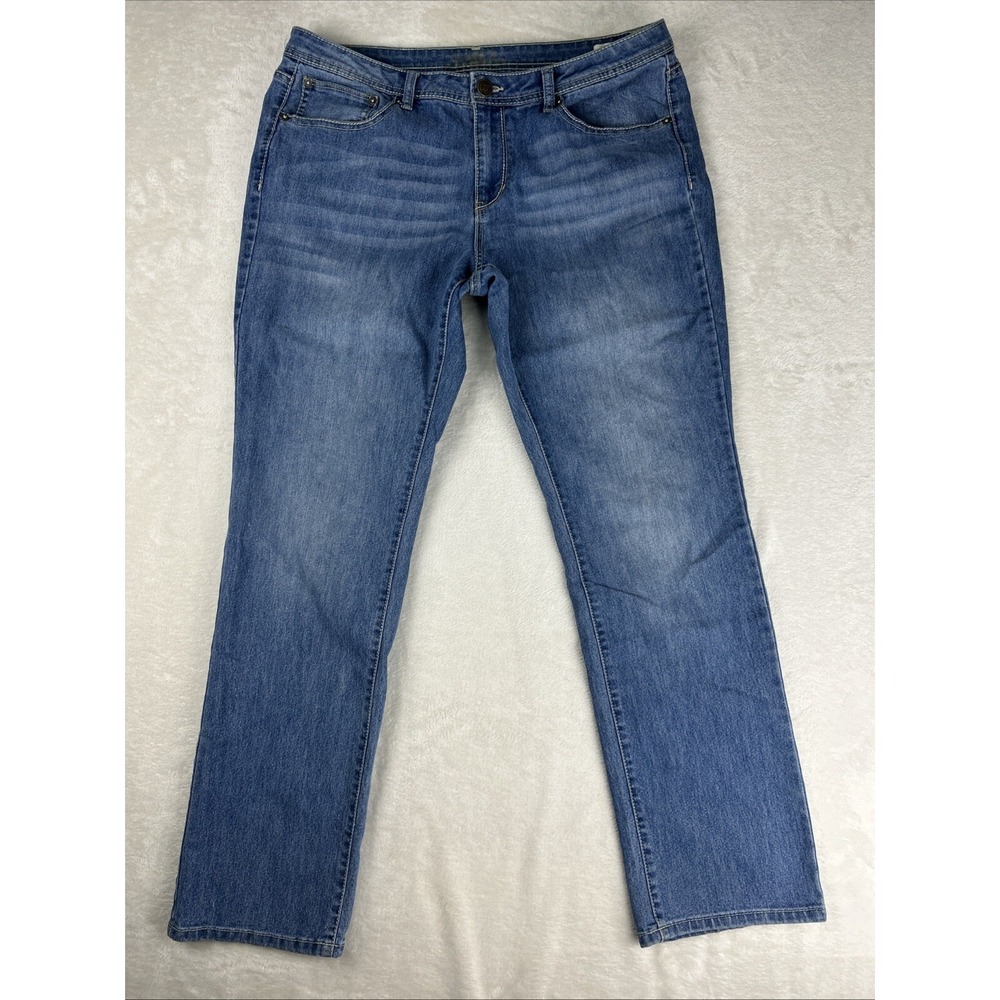US Polo Assn Jeans Women 14 Signature Straight Leg Denim Blue
